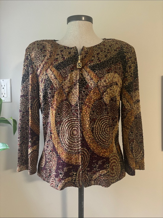 Joseph Ribkoff Tops - JOSEPH RIBKOFF vintage zip up blouse